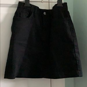 Black A-line Skirt